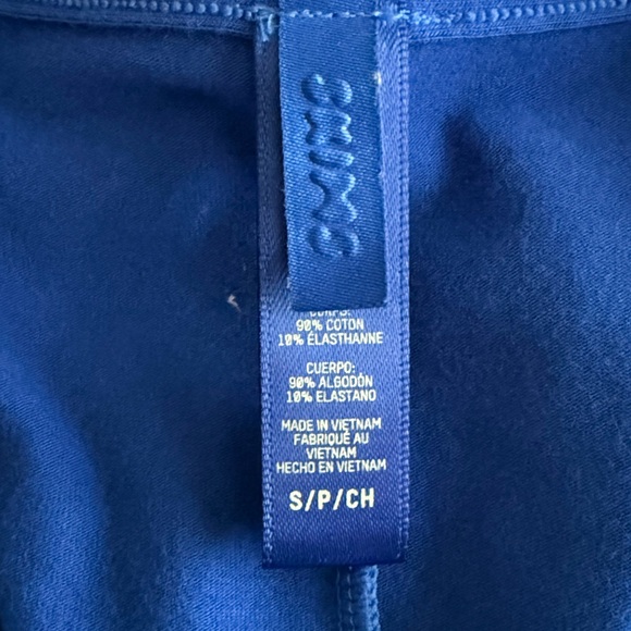 Skims Long Sleeve Henley One Piece Romper Size S Blue Cotton Lounge Sleepwear - Picture 7 of 10